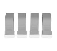 Annadue 4 Pack TPR Caoutchouc Bloque-porte en Coin pour Sécurité des | Cale en caoutchouc flexible, protection contre les claquements de porte, sécurité des doigts des enfants, support mural,