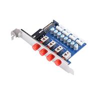 Annadue 4 Ports Interrupteur d'alimentation pour Disque Dur pour PC de | Commutateurs autobloquants, 6 sorties de puissance, 8 condensateurs statiques, entrée 15P IDE, sélecteur de disque dur
