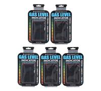 Annadue 5 Pièces Indicateur de Niveau de Gaz Magnétique pour Camping | Jauge de réservoir magnétique, échelle de changement de couleur, matériau PET léger, barbecue de voyage en bateau, fixation