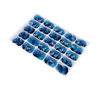 Annadue 50 Pièces 14mm Perles de Verre Octogonales à Deux Trous pour Lustre | Verre coupé à facettes, filetage à double trou, couleur sans décoloration, breloques de garniture de rideau, fournitures