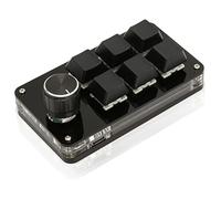 Annadue 6 Key Macro Pad, OSU Keypad Mini Gaming Keypad avec Bouton USB DIY Programmable Keyboard Backlight OSU Keyboard for Gaming Office