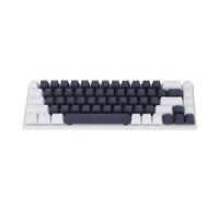 Annadue 60% Clavier de Jeu Mécanique RVB rétro-éclairé Interrupteur Bleu 68 Touches de Conception Ergonomique Filaire avec Double Couleur Keycaps pour PC Portable Gaming (Bleu Blanc)