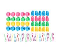 Annadue 60Pcs Bobbin Thread Buddies Clips de Support en Silicone - Pinces en Plastique Bobine Huggers pour Couture Organisateur de Broderie, Stockage de Support de Canette Réutilisable Durable
