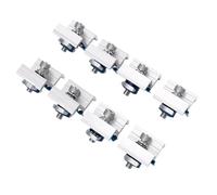 Annadue 8 Pièces Serre-câble de Panneau Solaire 30mm 35mm Supports | Clip de montage photovoltaïque, construction en alliage d\'aluminium, ajustement sur rail et toit, utilisation en