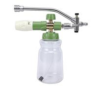 Annadue à Mousse Réglable pour Nettoyeur Haute Pression, Flacon Pulvérisateur de Mousse à Connexion Rapide de 1/4 Pouces avec 5 Buses 3 Rondelles, Distributeur de Savon pour Laveuse Haute Pression à