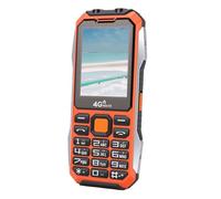 Annadue A6 4G Téléphone Portable débloqué Gros Boutons Téléphone Portable Gros Boutons avec Batterie 6800 MAh clé SOS Lampe de Poche pour Personnes âgées (Orange)