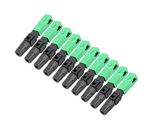 Annadue Adaptateur de Connecteur Rapide à Fibre Optique de Haute qualité, 50 Pièces, SC/-C, Résistant au Débranchement, Longue Durée de Vie pour la Communication par Fibre Optique, Vert