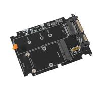 Annadue Adaptateur de Disque Dur 2 en 1 Mini M.2 NGFF et MSATA SSD vers 3.0, Carte Convertisseur pour SSD M. 22 X 30 42 60 80 Mm et MSATA 30 X 50 Mm, Comprend des Vis et des Outils d'installation