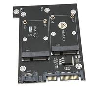 Annadue Adaptateur Dual MSATA SSD vers | Double baie, taux de transfert de 6 Gbit/s, pleine taille 50,95 x 30 mm, Plug and Play, interface de stockage de masse