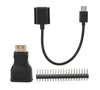 Annadue Adaptateur Mini vers 40P, Cordon d'alimentation Micro USB vers USB Femelle, Kit d'extension 3 en 1 pour W Pin, Kit 'Interface GPIO