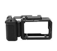 Annadue Aluminum Alloy Action Camera Control Cage Grip Kit | Corps forgé robuste, poignée en forme d\'arbre, support pour sabot froid, ports à dégagement rapide, porte rotative, accès