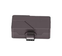 Annadue Amplificateur de Casque DAC IEM Portable pour Appareils Mobiles | Alliage d\'aluminium compact, haute résolution 384 kHz 32 bits, double sortie 3,5 mm 4,4 mm, USB C Plug and Play, faible