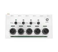 Annadue Amplificateur de Casque Stéréo, Amplificateur de Casque Audio Stéréo 4 Canaux avec Sortie D'entrée 1/4", Effets de Lumière Sympas pour Scène de Studio de Guitare PC