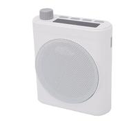 Annadue Amplificateur Vocal, Microphone Lavalier BT avec Réduction du Bruit, Magnétique, pour Les Discours des Réunions D'enseignement en Classe (White)