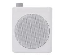 Annadue Amplificateur Vocal sans Fil, Microphone Cravate Bluetooth avec Puce de Réduction du Bruit et Magnétique, pour Les Réunions en Classe, Les Discours et Les Performance (White)