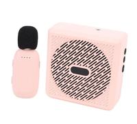 Annadue Amplificateur Vocal sans Fil pour Enseignants, Système de Microphone Cravate Portable Bluetooth 2,4 G avec Batterie 2500 MAh, Son Clair, pour Présentations de Formation