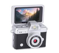 Annadue Appareil Photo Numérique Portable 2MP 1080P pour la Photographie Vlogging, Caméscope Vidéo pour Caméra Selfie CCD Avant et Arrière avec écran Rabattable de 1,47 Pouces