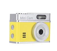 Annadue Appareil Photo Numérique Rétro, Appareil Photo Porte-clés 1080P HD avec 12 MP, Lumière D'appoint, Plusieurs Filtres, Mise au Point Automatique, Caméra D'enregistrement Vidéo (Yellow)