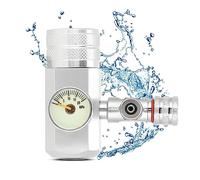 Annadue Aquarium CO2 Regulator avec Grand Manomètre à Affichage Unique | Grand écran, réglage fin de précision, corps en alliage d\'aluminium, filetage W21.8 G5/8, croissance des plantes d\'aquarium