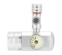 Annadue Aquarium CO2 Regulator avec Grand Manomètre à Affichage Unique | Grand écran, réglage fin de précision, corps en alliage d\'aluminium, filetage W21.8 G5/8, croissance des plantes d\'aquarium