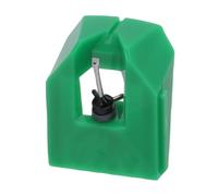 Annadue AT VMN95E Aiguille de Rechange pour Platine Vinyle Technica Série VM95, Pointe Diamant Elliptique, Coque ABS Verte, Installation Facile à Clipser