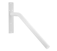 Annadue Barre d'appui de Rampe d'escalier en Acier allié de Main Courante 'escalier à Montage Mural Robuste pour Garage, Rail de sécurité Anti-marches Extérieures, Installation Facile (WHITE)