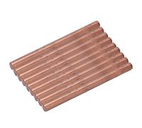 Annadue Bâton de Cire à Cacheter, Bâtons de Scellage à Chaud Flexibles sans Fumée pour Enveloppes Cartes Manuscrits, Bâton de Pistolet à Colle 10 Pièces Autocollants de Sceau de Cire (Couleur Cuivre)