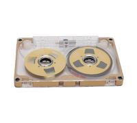 Annadue Blank Sound Cassette Tape 55 Min Aluminum Silver Blue (Gold Frame | Coque en alliage d\'aluminium, bobines plaquées en métal, enregistrement de 55 minutes, mélange de musique DIY, Action de