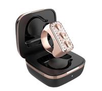 Annadue Bluetooth Page Turner Remote pour L'application, Ring sans Fil et Contrôle de L'obturateur de Caméra, Télécommande Compatible Android Mains Libres avec Boîtier de Chargement (Rose Pink)
