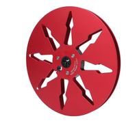 Annadue Bobine de Bande Vide de 7 Pouces, Bande Sonore à Bobine Ouverte en Alliage d'aluminium de 1/4 Pouces, d'enregistrement à 8 Trous pour Studer, Enregistreurs Universels à (rouge)