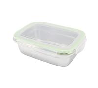 Annadue Boîte à Déjeuner en Acier Inoxydable 304, Conteneurs de Stockage des Aliments étanches, Boîte à Carrée pour la Préparation des Repas au Bureau et à l'école (350ML)