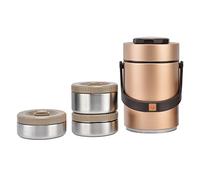 Annadue Boîte à Déjeuner Isolante Sous Vide en Acier Inoxydable, Baril isolé à 3 Couches de 2000 Ml, Récipient Alimentaire isolé Sous Vide Portable pour le Travail de Bureau, Pique-nique, Pot à (#2)