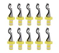Annadue Bouchon de Bouteille de Vin Manuel Universel, Bouchon de Vin scellé Sous Vide, 10 Pièces pour Champagne Rouge et Blanc, Accessoires de Cuisine Réutilisables pour Bar à Domicile