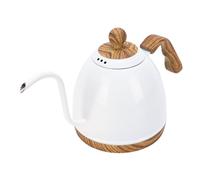 Annadue Bouilloire électrique à Col de Cygne de 600 Ml avec Température Variable, Pot Intérieur en Acier Inoxydable 304, Bouilloire à café, à thé à Long Bec pour Verser sur le café (Prise UE 220V)