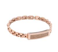 Annadue Bracelet Intelligent avec Bracelet en Acier, Tracker d'activité Bluetooth avec Modes de Mouvement Multiples, Rappel D'appel, étanche, pour la Surveillance de la santé (GOLD)