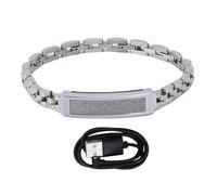 Annadue Bracelet Intelligent avec Moniteur de Fréquence Cardiaque, Tracker de Fitness pour pour iOS, Rappel D'appel 5.3, Tracker d'activité étanche, Compteur de Pas pour Femmes et (Silver)