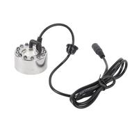Annadue Brumisateur, Machine à Brouillard 350 ML/h avec Contrôleur de Brouillard à Changement de Couleur 12 LED, Machine à Atomiseur 24 V pour Fontaine d'eau, étang, Jardin Extérieur (Prise UE)