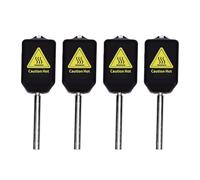 Annadue Buse Hotend Intégrée de Remplacement pour Imprimante 3D Lot de 4 Buses en Acier trempé à échange Rapide de 0,25/0,4/0,6/0,8 Mm avec Couvercles en Silicone, Compatible avec 1,75 Mm