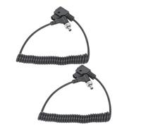 Annadue Câble D Tap vers DC, Cordon d'alimentation enroulé de 40 Cm à 80 Cm avec Faible Résistance pour Lumières DC BMCC BMPC Atomos