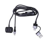 Annadue Câble de Chargement Magnétique pour Lunettes Intelligentes 2 en 1 pour Meta, 47,2 Pouces