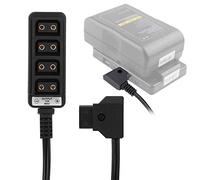 Annadue Câble de Séparation Camera D Tap 1 vers 4 pour Alimentation | Répartiteur de puissance D Tap, sortie maximale 10A, conception à ressort, étirement maximal de 100 cm, pour batterie