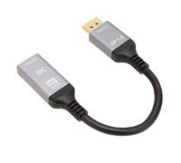 Annadue Câble DisplayPort 1.4 vers HDMI 2.1, Câble Adaptateur DP Mâle vers HDMI Femelle pour Ordinateur Portable/PC/TV/projecteur, Prise en Charge 8K 60Hz/4K 120Hz/2K 144Hz, HDR et 3D