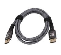 Annadue Câble DisplayPort 2.1, 16K 30Hz 40Gbps Dynamic HDR 3D, Câble Mâle à Mâle avec 32 Bits Sound Sync, pour G Sync Freesync Gaming Moniteurs de 1,5 M