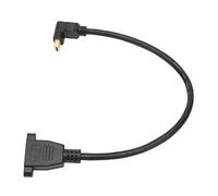 Annadue Câble Mini DisplayPort, Câble D'extension Mini DisplayPort Mâle à Angle Droit à 90 Degrés vers Mini DisplayPort Femelle, Câble D'extension Mini Plaqué Or, Prend en Charge QXGA