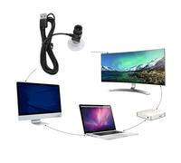 Annadue Caméra de Oculaire, Webcam 1080P Plug and Play 2MP avec Son Clair, Plusieurs Accessoires pour PC Portable, Compatible avec 2000 XP 7 8 32 Bits TV