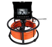 Annadue Caméra D'inspection D'égout 8500mAh 20M Tuyau de Drainage Portée | Endoscope de vidange, moniteur haute définition, enregistrement 32 Go, sonde IP68, protection pare-soleil