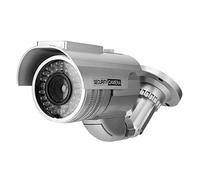 Annadue Caméra Factice de Surveillance, à énergie Solaire, Support Rotatif, | Leurre de surveillance factice, alimenté par l\'énergie solaire, support rotatif, protégé contre les intempéries, lumière