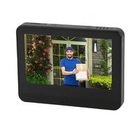 Annadue Caméra Judas 1080P, Judas Numérique avec écran Couleur 4,3 Pouces, Détection Humaine PIR, Enregistrement Haute Définition, Changement de Voix, pour la Surveillance