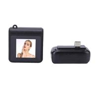 Annadue Caméra Porte-clés 1080P HD, Enregistrement en Boucle Automatique, Mini Caméra à écran Couleur de 1,3 Pouces avec Lampe de Poche et étui de Chargement pour Les Voyages, Le Sport,