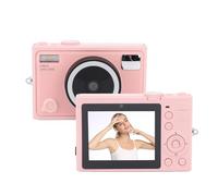 Annadue Caméra Vidéo 5K, Caméras UHD 64 MP pour la Photographie, Caméra Arrière Avant à Double Objectif avec éclairage D'appoint, écran 2,8 Pouces, Caméra de Portable Compacte, Caméra (Pink)